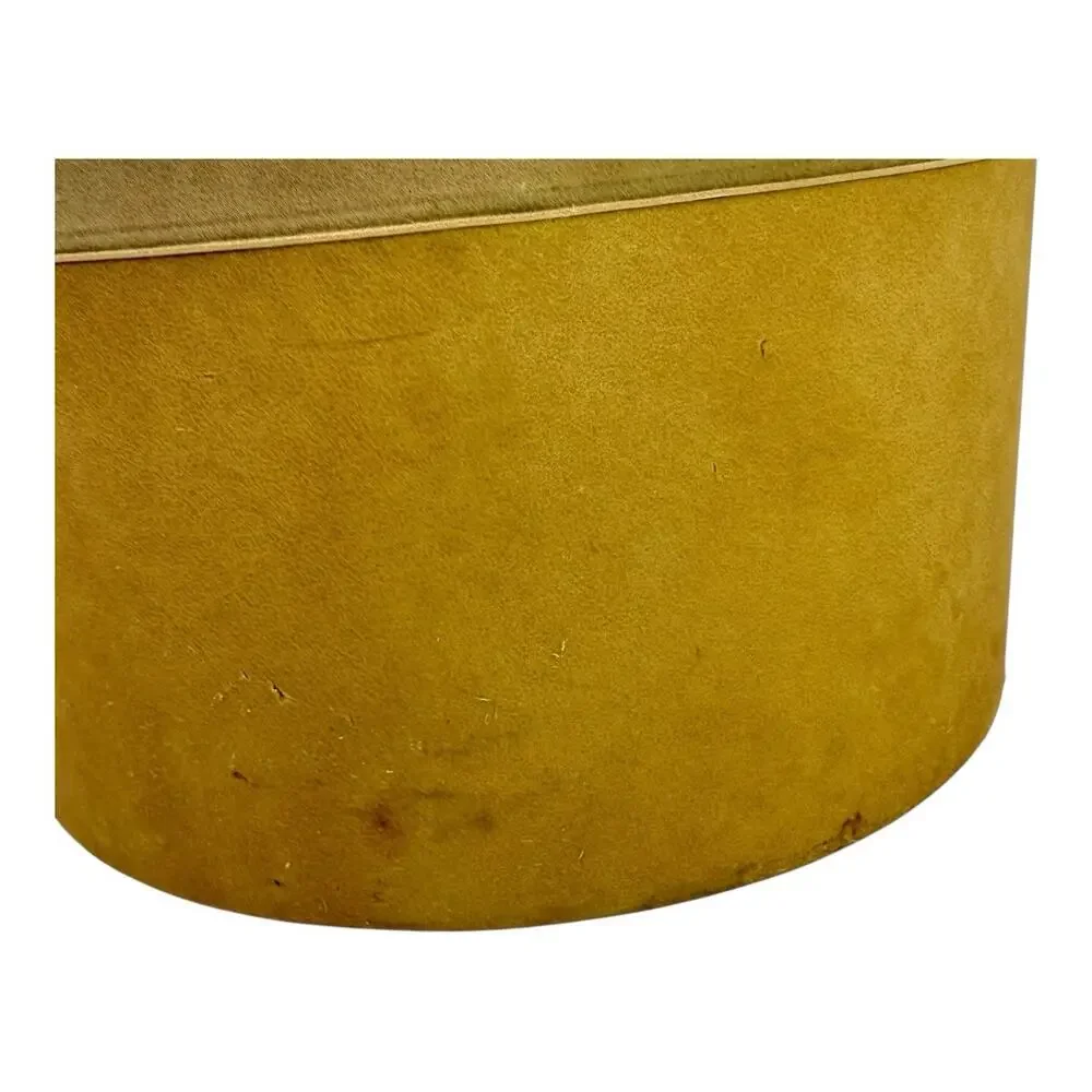 Vintage MCM Style Morgan Designs Bucket Brigade Ice Bucket Faux Suede w Lid‎